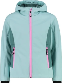 CMP Softshell Melange Fix Hood Funktionsjacke opale (Junior)