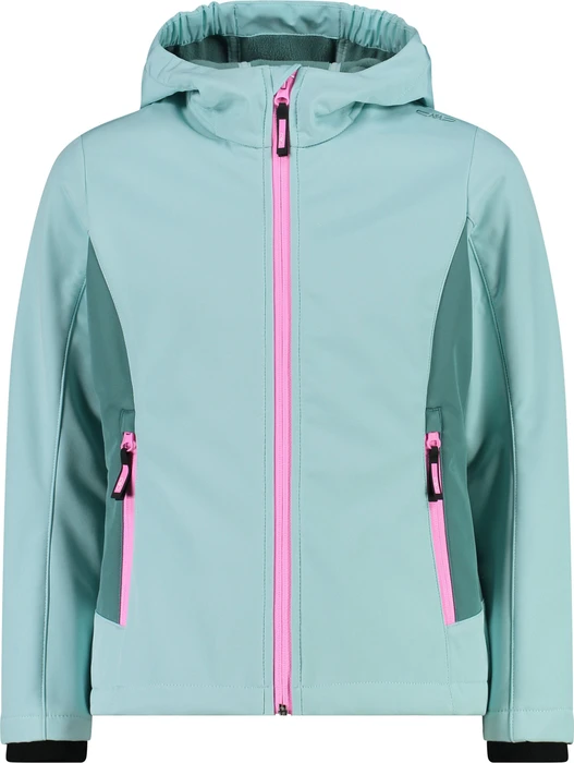 CMP Softshell Melange Fix Hood Funktionsjacke opale (Junior)