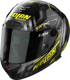 Nolan X-804 RS Ultra Carbon Spectre schwarz/silber/gelb