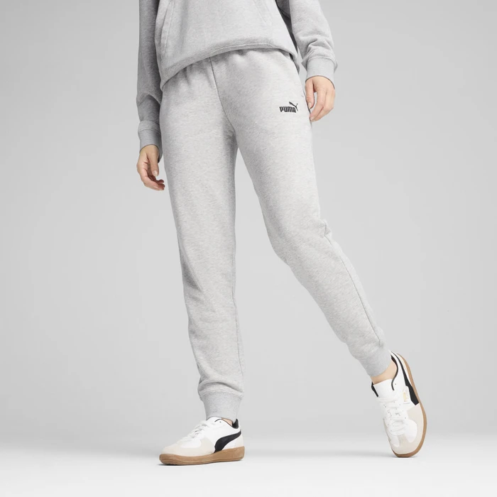 Puma ESS Small No. 1 Logo Trainingshose lang light grey heather (Damen)