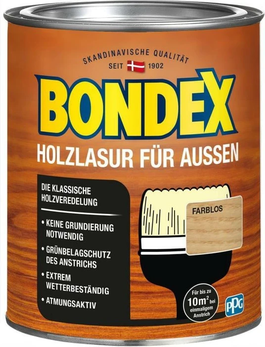 Bondex Holzlasur außen farblos, 750ml