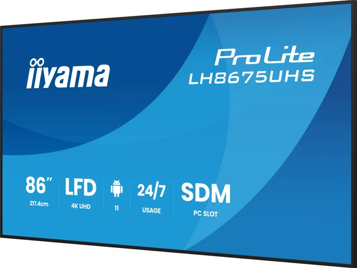 iiyama ProLite LH8675UHS-B2AG, 85.6"