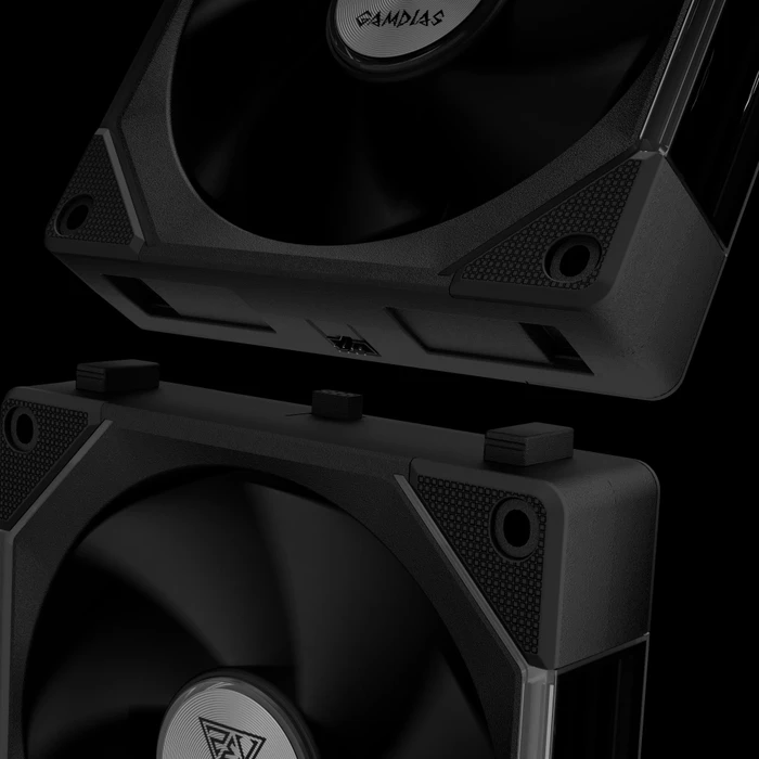 Gamdias Aeolus P2-1203U, schwarz, LED-Steuerung, 120mm, 3er-Pack