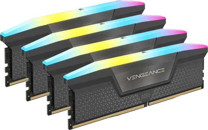 Corsair Vengeance RGB grau UDIMM 32GB Kit, DDR5-6000, CL36-44-44-96