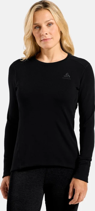 Odlo Natural Merino 260 Baselayer Funktionsshirt langarm schwarz (Damen)