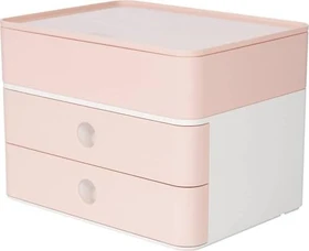 HAN Allison Smartbox Plus Schubladenbox, 3 Schubladen, A5, flamingo rose/weiß