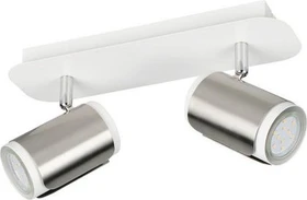 Trio Gillan Spot 2-flammig nickel/weiß
