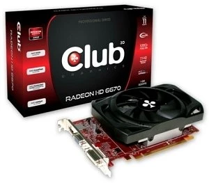 Club 3D Radeon HD 6670, 1GB DDR3, VGA, DVI, HDMI