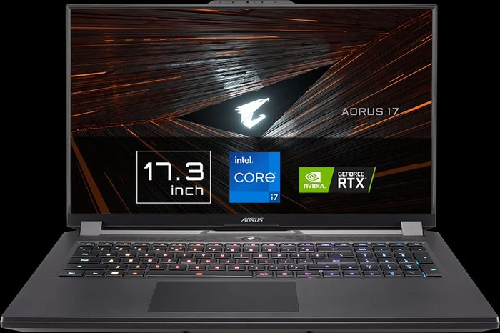 GIGABYTE AORUS 17, Core i7-12700H, 32GB RAM, 1TB SSD, GeForce RTX 3080 Ti, DE