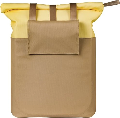 Basil Vive Shopper MIK Hooks Gepäcktasche sand/yellow