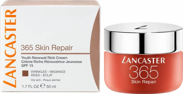 Lancaster 365 Skin Repair Youth Renewal Rich Day Cream LSF15, 50ml