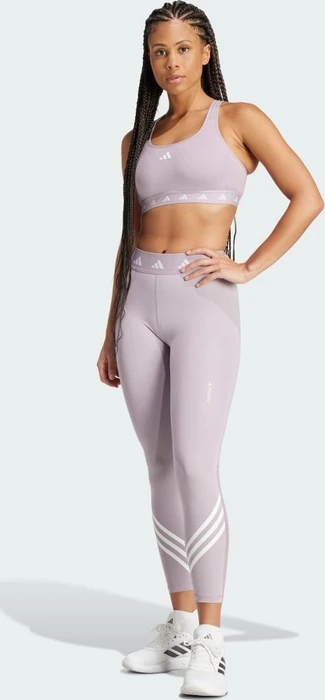 adidas TECHFIT 3-Streifen Hose lang preloved fig (Damen)