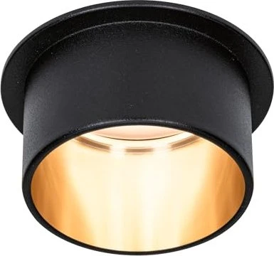 Paulmann LED Gil Coin klar rund 6W Einbauleuchte schwarz gold