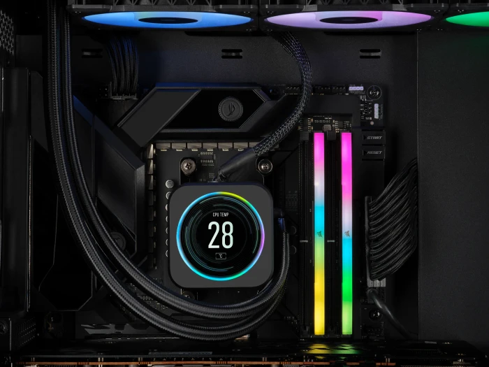 Corsair Vengeance RGB grau UDIMM 32GB Kit, DDR5-6000, CL36-44-44-96