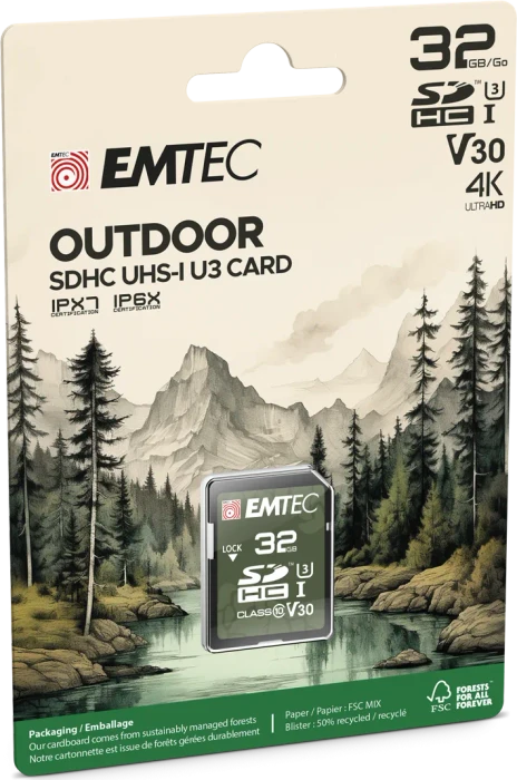 Emtec Outdoor R100/W50 32GB Kit, UHS-I U3, Class 10