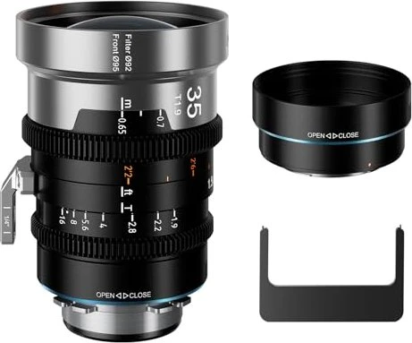 Sirui IronStar 35mm T1.9 Full-Frame 1.5x Anamorphic Cine Blue Flare für PL