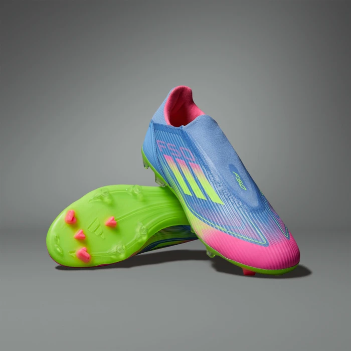 adidas F50 League Laceless FG/MG blue fusion/lucid lemon/lucid pink