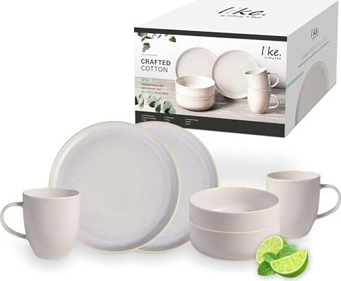 Villeroy & Boch Crafted Cotton Frühstücksservice, 6-tlg.