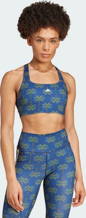 adidas x FARM Rio Medium-Support Sport-BH night indigo/dark marine/cream white (Damen)