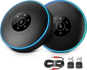 eMeet OfficeCore M220 AI Konferenzlautsprecher schwarz, 2er-Pack