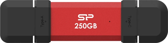 Silicon Power DS72 250GB rot, USB-A + USB-C, USB 3.2 Gen 2×1
