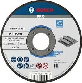 Bosch Professional A30SBF Standard for Metal Trennscheibe, 115x2.5x22.23mm, 1 Stück