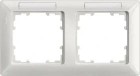 Siemens DELTA line Rahmen 2-Fach, 151x80mm, titanweiß