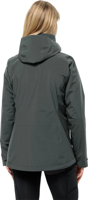Jack Wolfskin Luntal 3in1 Funktionsjacke slate green (Damen)