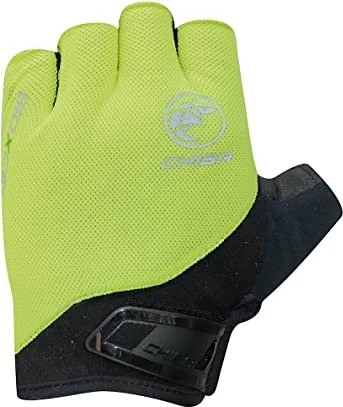 Chiba BioXCell Road Fahrradhandschuhe neon yellow/black