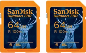 SanDisk Outdoors FHD R100 64GB, UHS-I U1, Class 10, 2er-Pack