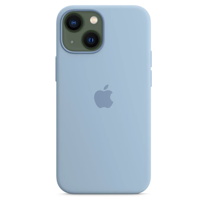 Apple Silikon Case mit MagSafe für iPhone 13 Mini dunstblau