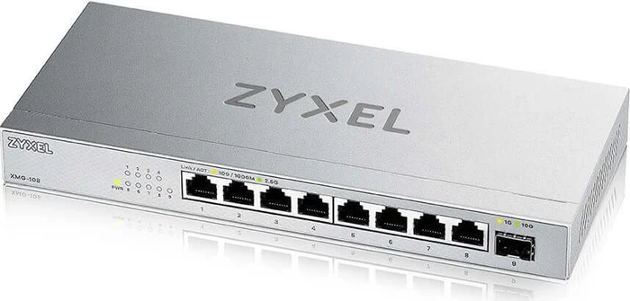 Zyxel XMG-108 Desktop 2.5G Switch, 8x RJ-45, 1x SFP+