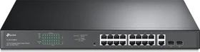 TP-Link TL-SG1218MPE Jetstream Rackmount Gigabit Smart Switch, 16x RJ-45, 2x RJ-45/SFP, 250W PoE+ (TL-SG1218MPE)