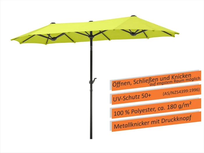 Schneider Salerno Sonnenschirm 300x150cm apfelgrün