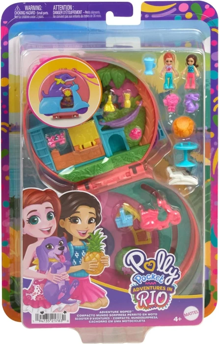 Mattel Polly Pocket - Abenteuer Moped Schatulle