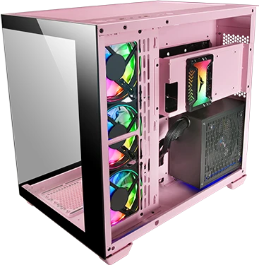 Mars Gaming MCV4 pink, Glasfenster