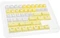 Ducky x Fallout Vault-Tec Keycap Set, Kunststoff (PBT) Double-Shot, weiß/gelb, 132 Tasten, ISO-DE Vorschaubild