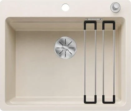 Blanco Etagon 6-F InFino Becken mittig mit Ablauffernbedienung softweiß