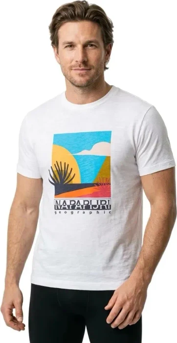 Napapijri Arbia T-Shirt kurzarm white whisper (Herren)