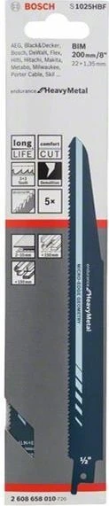 Bosch Professional S1025HBF Endurance for HeavyMetal Säbelsägeblatt, 5 Stück