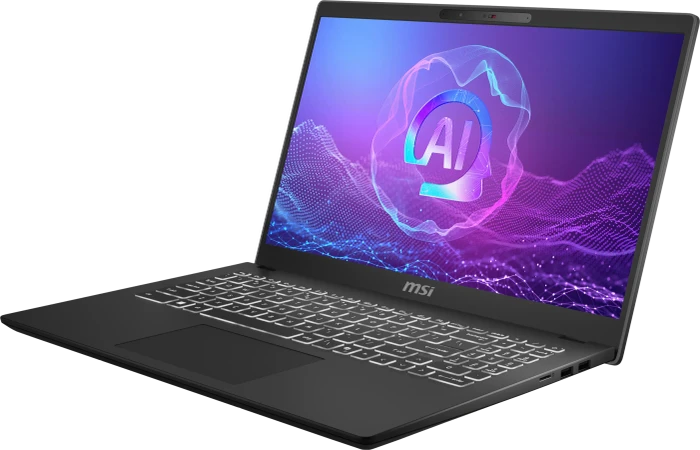 MSI Modern 15 H AI C2HMG-265, schwarz, Core Ultra 7 255H, 16GB RAM, 512GB SSD, DE