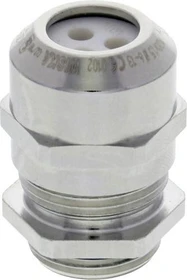 Wiska EMSKE 25 MFD 02/060 Ex-Kabelverschraubung Messing vernickelt mit montiertem Mehrfachdichteinsatz M25