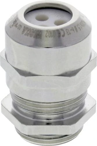 Wiska EMSKE 25 MFD 02/060 Ex-Kabelverschraubung Messing vernickelt mit montiertem Mehrfachdichteinsatz M25