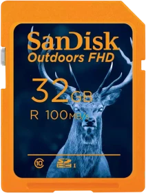 SanDisk Outdoors FHD R100 32GB, UHS-I U1, Class 10
