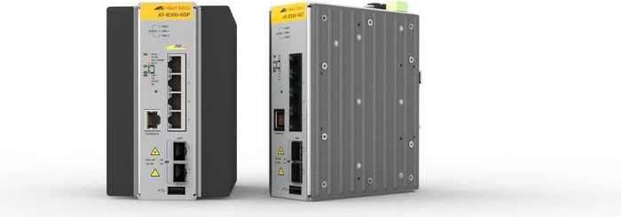 Allied Telesis IE200 Industrial Railmount Managed Switch, 4x RJ-45, 2x SFP, 120W PoE+