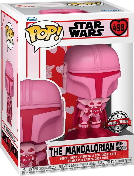 FunKo Pop! - Star Wars - Holiday Valentines The Mandalorian with Grogu