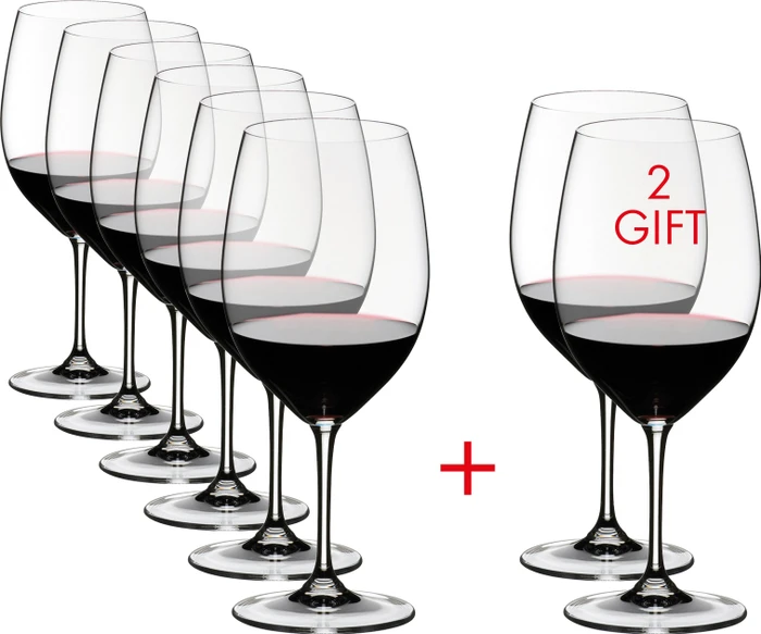 Riedel Vinum Cabernet Sauvignon/Merlotglas, 8 Stück