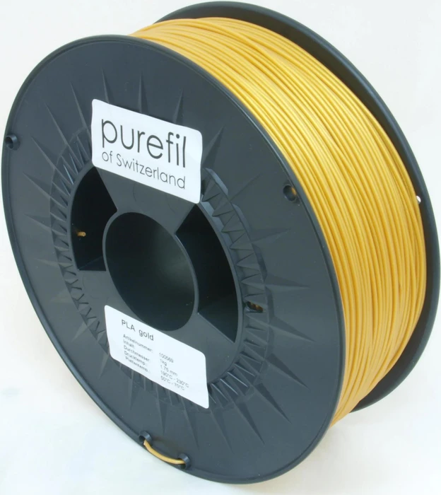 Purefil PLA Filament, gold, 1.75mm, 1.00kg