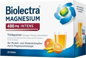 Biolectra Magnesium 486mg Intens Trinkpulver, 20 Stück