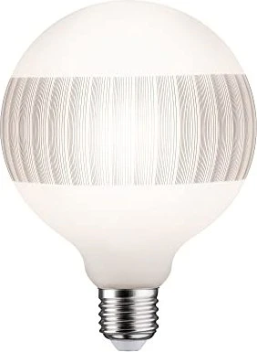 Paulmann Modern Classic Edition LED Globe E27 4.5W/826 warmweiß Ringspiegel liniert schwarz